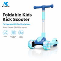 Trottinette pour enfants à trois roues pliable, très vendue, avec roues lumineuses LED, guidon réglable, pour les enfants de 3 à 12 ans