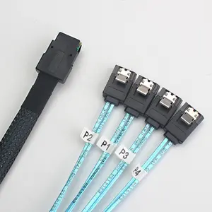 Sata Hard Disk Data Cord Line Mini-sas Sff-8087 To 4 Sata Mini Sas 4i Sff8087 36p To 4 Sata 7p Cable