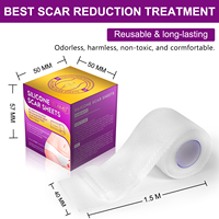 ELAIMEI Meilleurs produits de traitement des cicatrices de keloides par bande de silicone pour abdominoplastie, feuilles de silicone transparentes professionnelles pour les soins de la peau