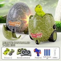 Voiture RC Miniature Télécommandée Dinosaure Électrique Transformable en Œuf, Jouet pour Enfants, Cadeau, avec Fonction de Combat et de Cascade