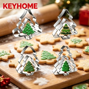 <span class=keywords><strong>Emporte</strong></span>-pièces de Noël 2026 personnalisables pour fabricants, moule à biscuits de Noël, <span class=keywords><strong>emporte</strong></span>-pièces personnalisé en acier inoxydable - Product Image 2