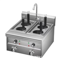 Cuisinière à nouilles commerciale de table, de type armoire, à gaz et électrique, avec fonction multi-trous et machine à fondue épicée