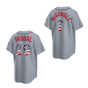 2026 Detroit Alternatieve Jersey Custom Baseball Shirts Gestikte Geborduurde Jeugd Uniformen Met Logo's USA 250 Fourth of July - Product Image 4