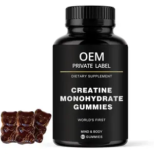 Vente en gros OEM/ODM GMP poudre de monohydrate de créatine poudre gommes de monohydrate de créatine gommes pour le renforcement musculaire