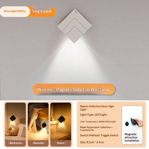 Magnetic suction wiring free intelligent charging LED human body induction <b>light</b>, indoor small night <b>light</b> layout - Product Image 3