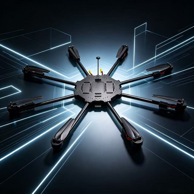 8Axis Heavy Lift Drone 42Mins Endurance Long Distance Image Transmission Professional FPV Logistics Transport Aircraft
