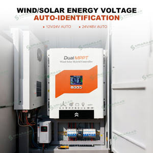 3KW Solar Controller 12V/24V/48V AUTO Double MPPT Hybrid Regulator for Solar 1KW Wind 2KW Controller 3-voltage Auto <b>Switch</b> LS-HE - Product Image 2