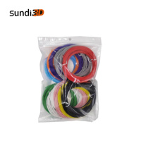 Échantillon gratuit 36 couleurs en option 1.75mm ABS/PLA/PCL Filament d'impression 3d pour stylo d'imprimante de dessin 3D Filament de stylo 3d