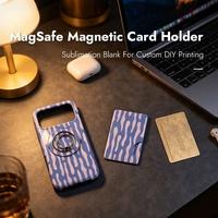 Étui porte-cartes PC vierge personnalisé Subbank pour sublimation, avec ouvertures latérales et supérieures, pour accessoires quotidiens et impression thermique