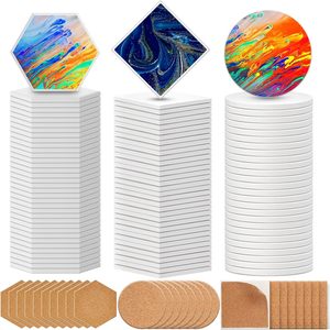 Customized Wholesale Blank Ceramic Coasters UV Printed/Sublimation Drink Coasters Cork Base Eco-Friendly CMYK Color 103mm