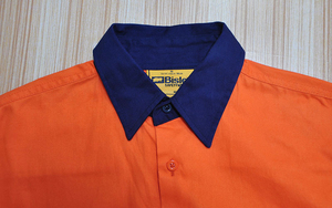 100% <span class=keywords><strong>coton</strong></span> 150gsm Twill Hi Vis chemise de travail à manches longues vêtements de travail de sécurité avec bande réfléchissante 2 tons chemise de travail - Product Image 2