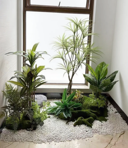 <span class=keywords><strong>Giardino</strong></span> paesaggio artificiale pila di <span class=keywords><strong>piante</strong></span> paesaggio Bonsai sempreverde casa scale angolo paesaggio decorativo pianta di plastica - Product Image 4