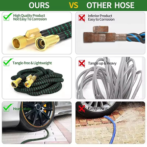 Flexible Portable ANSI 3 Layer <b>Rubber</b> & Plastic with Multi Function Nozzle Expandable Watering Customized - Product Image 6