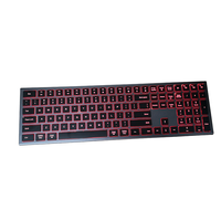Clavier sans fil USB 2,4 GHz HK8987 à 104 touches avec rétroéclairage LED et interrupteurs à ciseaux, nouveau modèle très demandé
