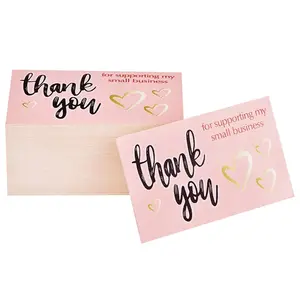 High quality customized business paper card / greeting card / thank you card printing for small business