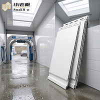 Panel de Pared de PVC para Casa Prefabricada, Construcción Modular, Impermeable, Ligero, Sistema de Enclavamiento