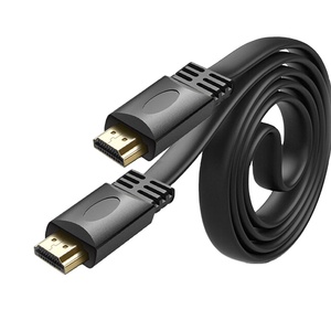 Cavo <span class=keywords><strong>Hdmi</strong></span> Ultra sottile di alta qualità cavo piatto sottile nastro <span class=keywords><strong>Hdmi</strong></span> cavo piatto Hdmied 1m 2m 3m 5m 10m 40m 50m 60m 80m 90m PVC nero - Product Image 1