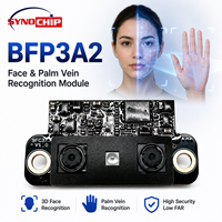 Sensor Biométrico de Doble Lente BFP3A2 40x20mm con 100 Plantillas de Usuario, UART, USB, UVC, Anti-Spoofing y Detección de Vida Real para Dispositivos de Cerradura Inteligente