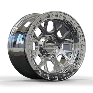 Rines Beadlock Cromados <span class=keywords><strong>de</strong></span> 17 Pulgadas 6x139.7, Forjados 17x8.5 17x9, Colores Personalizados, Multirradio, para Chevy Silverado 1500, Rines KMC Attack - Product Image 1