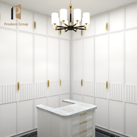 Armoire murale en contreplaqué blanc personnalisé Designs Shaker Garde-robe placard