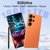 Smartphone 5G S26 Ultra à écran OLED 90Hz de 7,3 pouces, processeur Deca Core, 1 To de stockage, 16 Go de RAM, CDMA LTE – Vente Flash