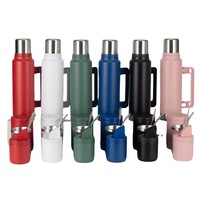 Gobelet à maté en acier inoxydable sous vide, 9 oz, 28 oz, 15 oz, 47 oz, gobelet à café, gobelet à maté avec cuillère, pailles et brosse