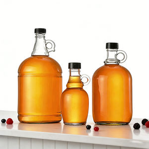 Bouteilles en verre rondes <span class=keywords><strong>de</strong></span> grande taille avec poignée, bouchon à vis, pour vin, 250 ml, 500 ml, 1 L, 2 L, 3 L, 4 L, 5 L, vente en gros - Product Image 5