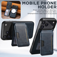 Coque de téléphone SUTENI pour iPhone 18 Pro Max avec chargement magnétique sans fil 2-en-1, support porte-cartes, en similicuir de luxe, compatible 17 16 Plus 15 14
