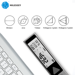 Trọng Lượng Nhẹ Mileseey M120 Pocket Clip USB Có Thể Sạc Lại Phạm Vi 40M Laser Kim Loại Đo Khoảng Cách - Product Image 3