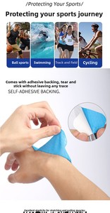 Nastro Kinesiologico in Cotone Pre-Tagliato HLK, Impermeabile, Elastico, Adesivo, Pronto all'Uso, per Sollievo dal Dolore, Nastro Forte per Sport - Product Image 5