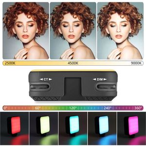 X624 Rgb Led Video Lights With Clip Photography Selfie Fill in Fill <b>Camera</b> Flash Lights Photo Studio Accessories for Phone Dslr - Product Image 3