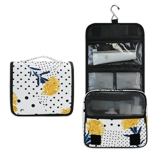 New Hot Sales Custom Flower Print Hanging Portable Storage <b>Toiletry</b> <b>Bag</b> Makeup Travel <b>Toiletry</b> <b>Bag</b> - Product Image 1