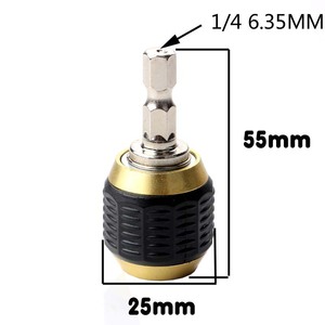 Hex Key 55mm Chrome Plated Steel Quick Change Connector For Drill 1/4 Internal Hex Shank - Product Image 4