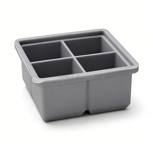 Molde de silicona grande para cubitos de hielo 5x5, bandeja reutilizable sin BPA para <span class=keywords><strong>whisky</strong></span>, cócteles y café - Product Image 2