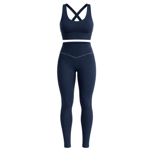Ensemble de yoga premium pour femmes : Leggings taille haute et brassière de sport – Tenue de fitness personnalisée – Fabricant OEM d'ensembles de yoga - Product Image 1