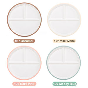 Juego de Vajilla de <span class=keywords><strong>Porcelana</strong></span> para Bebés al por Mayor, Cuchara y Tenedor para Niños, Platos y Tazones con Funda de Silicona, Novedad 2026 - Product Image 3