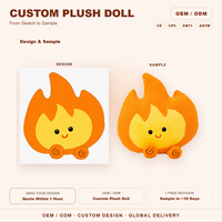 Peluche personnalisée adorable en forme de flamme de feu, jouet en peluche de dessin animé, cadeau en peluche douce, fabricant OEM de peluches en gros en polyester