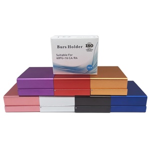 76-Hole Aluminum Plastic Dental Bur <b>Storage</b> Case Manual Disinfection Box with Stand for Endo <b>File</b> Organization - Product Image 2