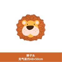 Cochon tigre Lion éléphant singe vache zèbre pingouins Pandas mignon tête d'animal ballon en aluminium pour décoration de fête d'enfants