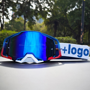 Lunettes de moto personnalisées, motocross, cyclisme, monture PC à bord complet, verres sphériques, protection UV, lentilles interchangeables, légères, pour adultes - Product Image 6