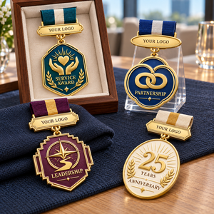 Médailles commémoratives et événementielles personnalisées pour entreprises, récompenses de reconnaissance pour le leadership, le service et les partenariats, anniversaires, OEM ODM - Product Image 1