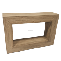 Console de style américain rétro moderne de luxe en bois massif, table d'appoint antique pour entrée de maison, villa, salon, hôtel ou couloir d'appartement