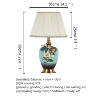 Lampe de Table LED moderne en céramique et émail, design moderne, luminaire décoratif d'intérieur, idéal pour un bureau, une chambre d'hôtel