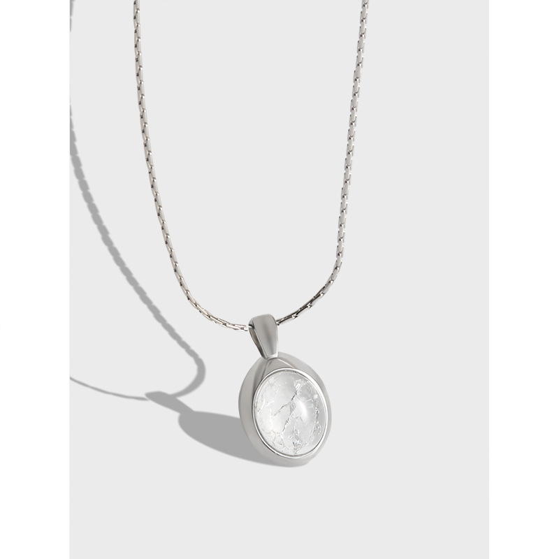 blank bezel silver pendant