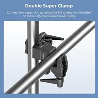 Kit de super-clip robuste SmallRig, charge maximale 33lb/15kg, vis supérieure 1/4"-20 3/8"-16, surface plate 5/8" pour studio photo