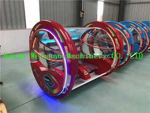 لعبة مركز تسوق من الفولاذ والألومنيوم داخلي/خارجي ، سيارة كهربائية متأرجحة سعيدة دوارة بدرجة درجة للأطفال والكبار - Product Image 2