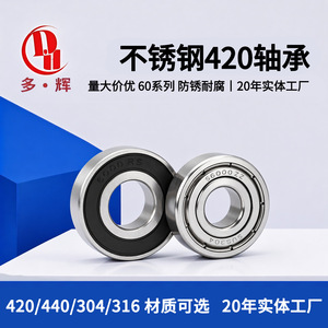 Rodamiento de Bolas de Precisión de Acero Inoxidable Personalizado Duohui 5x15x5 P0 ZZ Sellado de Una Hilera para Uso Industrial - Product Image 4