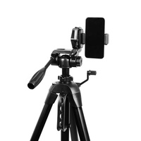 Statif Kamera 1,8m, Statif Lantai Ringan dengan Penyangga Ponsel untuk DSLR, Siaran Langsung, Proyektor, Lampu Pancing