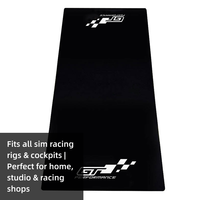Tapis de sol robuste pour simulateur de course, en nylon, avec dos en caoutchouc, lavable en machine