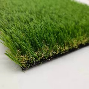 Prato artificiale autunnale composto da erba verde diritta ed erba gialla riccia, con erba verde diritta di 3 cm. - Product Image 3